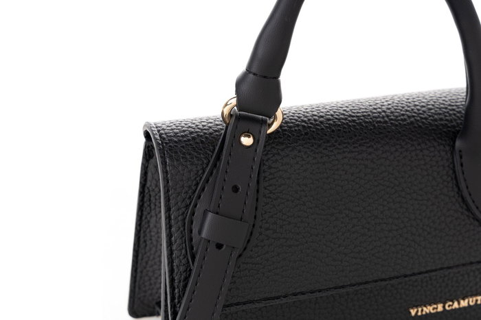Vince Camuto Parma - Black Bolso de mano de Piel de Vinilo Negro